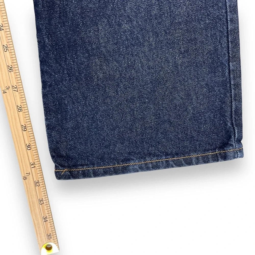 Levis Jeans Men 38x32 Dark Blue 517 Bootcut Denim Vintage Cotton